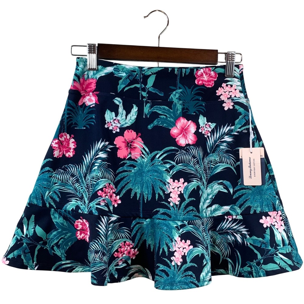 Tommy Bahama Everyday Active Skort Womens XS Navy Tropical Floral UPF 50 Skirt - Picture 4 of 10